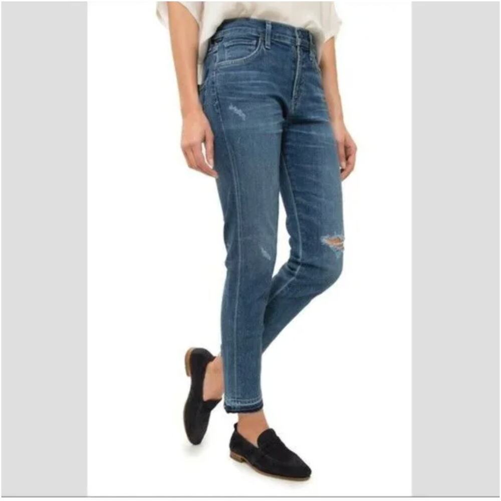 Citizens of Humanity Agnes Crop Harbor Distressed Jeans 27 NWT